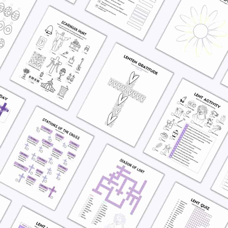Religious Lent Activities – Product Suite