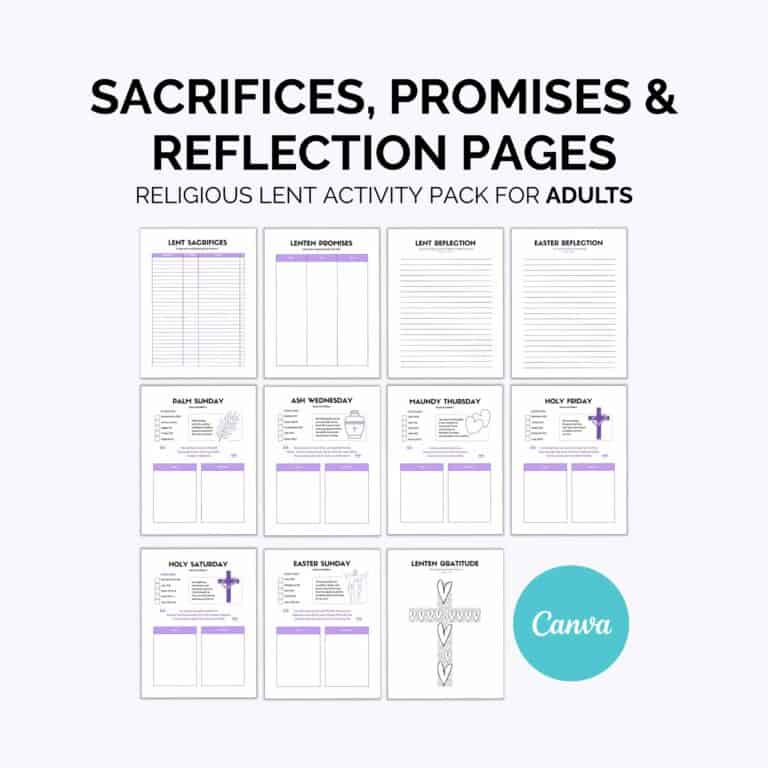 Religious Lent Activities – Product Suite
