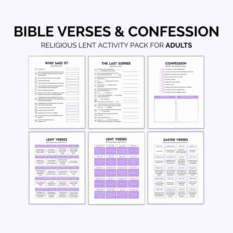 Religious Lent Activities – Product Suite