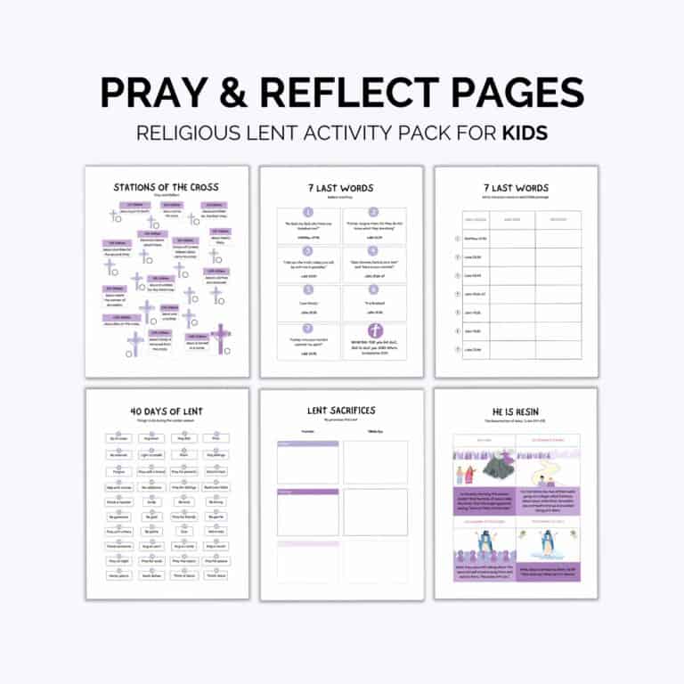 Religious Lent Activities – Product Suite