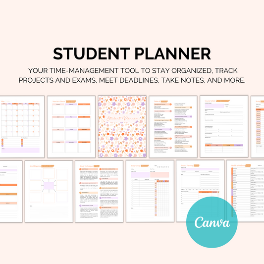Student Planner Printable | Study, Life & College Organizer