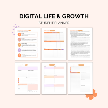 Student Planner Printable | Study, Life & College Organizer