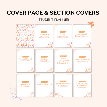 Student Planner Printable | Study, Life & College Organizer
