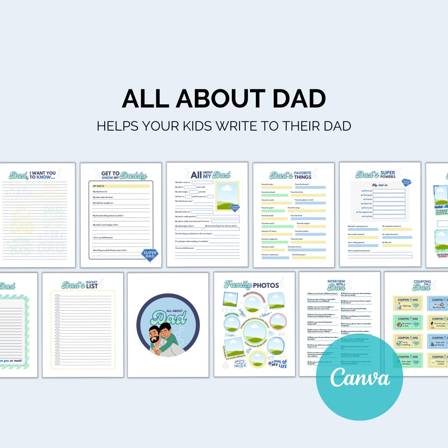 All About Dad Journal: Celebrate Dad’s Journey Kids plannerInkstagram StudioAll About Dad Journal: Celebrate Dad’s JourneyAll About Dad Journal: Celebrate Dad’s JourneyKids planner