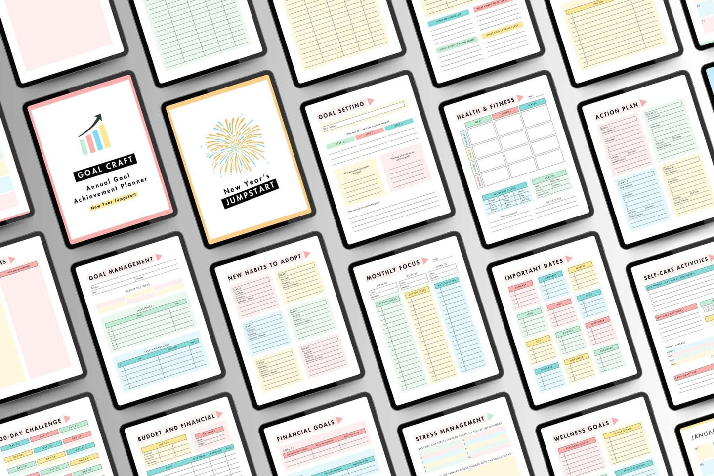 Annual Goal Achievement Planner: Your Guide to Success in a Physical Planner Goal setting plannerInkstagram studioAnnual Goal Achievement Planner: Your Guide to Success in a Physical PlannerAnnual Goal Achievement Planner with goal - setting and lifestyle pages.Goal setting planner