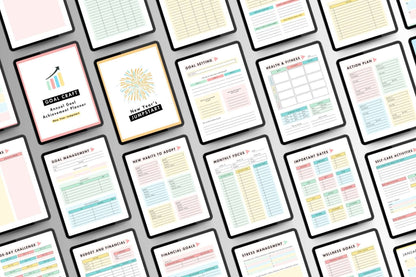 Annual Goal Achievement Planner: Your Guide to Success in a Physical Planner Goal setting plannerInkstagram studioAnnual Goal Achievement Planner: Your Guide to Success in a Physical PlannerAnnual Goal Achievement Planner with goal - setting and lifestyle pages.Goal setting planner