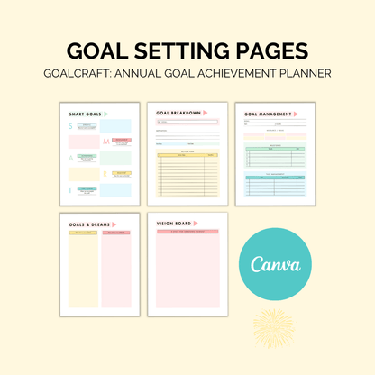Annual Goal Achievement Planner: Your Roadmap to Success Goal setting plannerInkstagram StudioAnnual Goal Achievement Planner: Your Roadmap to SuccessAnnual Goal Achievement Planner: Your Roadmap to SuccessGoal setting planner