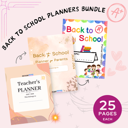 Back to School Planner Bundle: Kids, Parents, & Teachers Educational plannerInkstagram studioBack to School Planner Bundle: Kids, Parents, & TeachersBack to School Planner Bundle for kids, parents, and teachers with colorful designs and organization tips.Educational planner