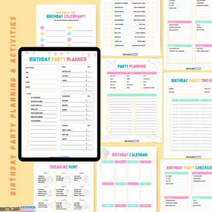 Birthday Party Games & Activities Planner: Your Ultimate Fun - Filled Celebration Guide Kids plannerInkstagram studioBirthday Party Games & Activities Planner: Your Ultimate Fun - Filled Celebration GuideBirthday party games and activities planner for stress - free celebration planning.Kids planner