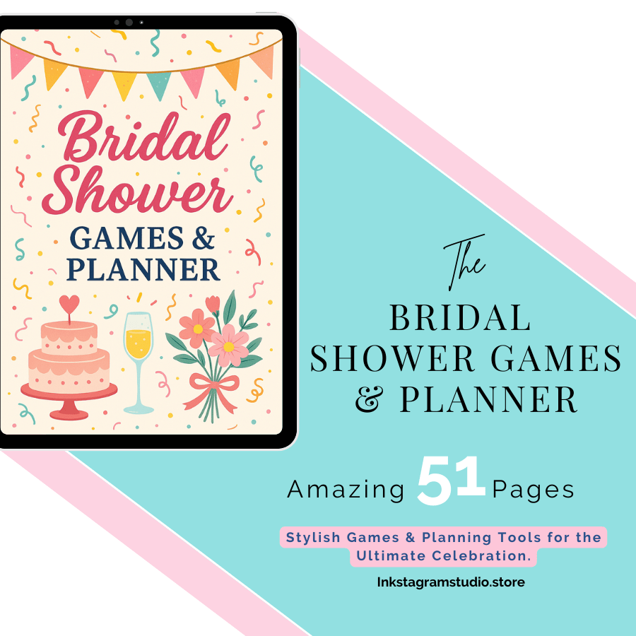 Bridal Shower Games & Planner: Celebrate in Style Wedding PlannerInkstagram studioBridal Shower Games & Planner: Celebrate in StyleBridal Shower Games & Planner: Celebrate in StyleWedding Planner