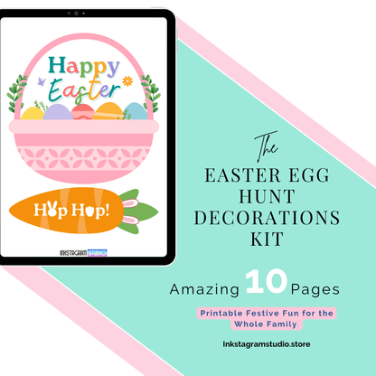 Easter Egg Hunt decorations :Fun & Festive Printable Set EasterInkstagram studioEaster Egg Hunt decorations :Fun & Festive Printable SetEaster Egg Hunt decorations :Fun & Festive Printable SetEaster