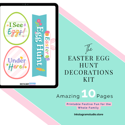 Easter Egg Hunt decorations :Fun & Festive Printable Set EasterInkstagram studioEaster Egg Hunt decorations :Fun & Festive Printable SetEaster Egg Hunt decorations :Fun & Festive Printable SetEaster