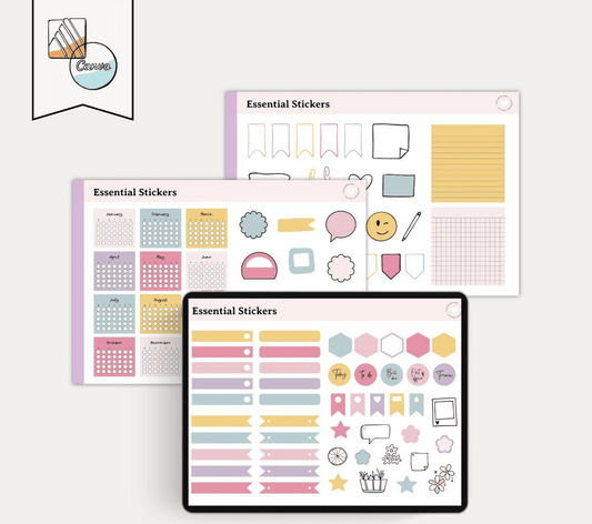 Essentials Digital Sticker Booklet: Planner & Journal Must - Haves Sticker booketInkstagram StudioEssentials Digital Sticker Booklet: Planner & Journal Must - HavesEssentials Digital Sticker Booklet: Planner & Journal Must - HavesSticker booket