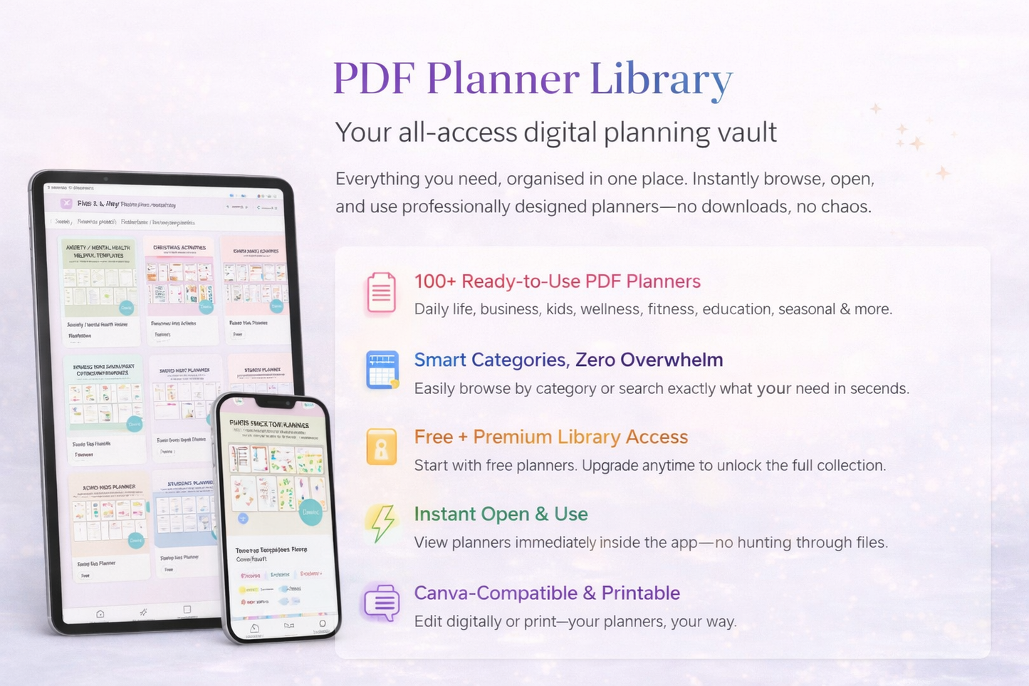 My Planners Hub App Access ✨️