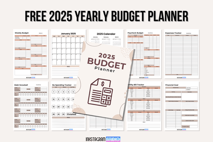 FREE 2025 Budget Planner - Download Now! FinancialInkstagram studioFREE 2025 Budget Planner - Download Now!FREE 2025 Budget Planner - Download Now!Financial