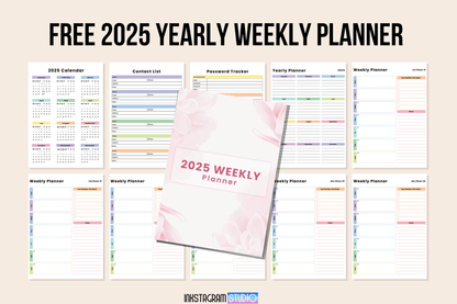 FREE 2025 Yearly Weekly Planner – Instant Digital Download yearly planner .Inkstagram studioFREE 2025 Yearly Weekly Planner – Instant Digital DownloadFREE 2025 Yearly Weekly Planner – Instant Digital Downloadyearly planner .