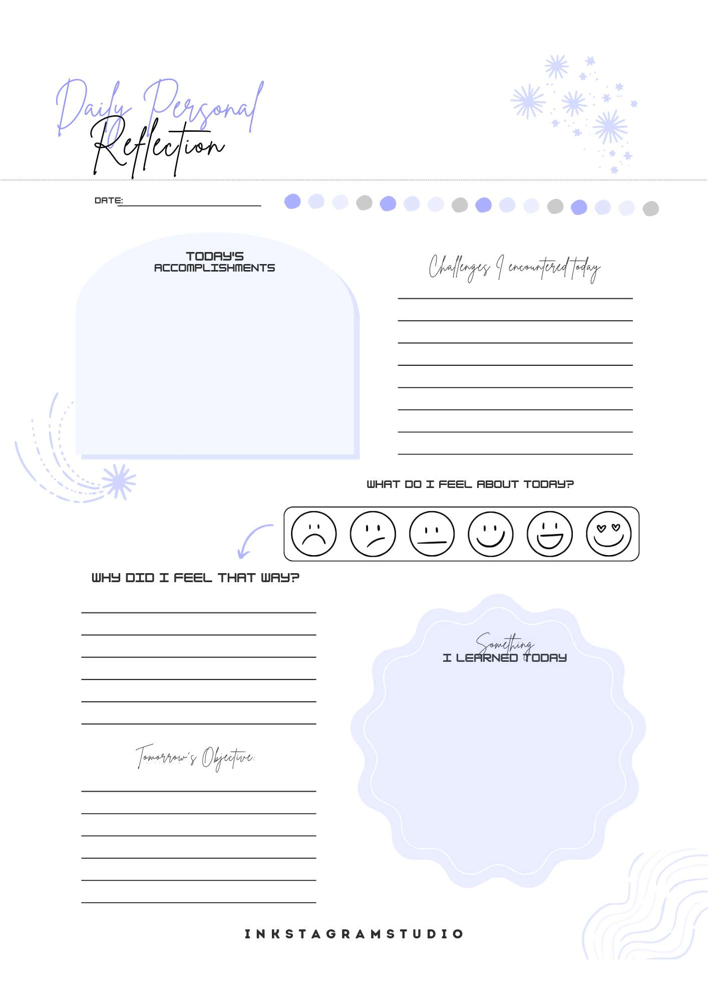 FREE Monthly Planner: Plan Your Month, Your Way PlannersInkstagram studioFREE Monthly Planner: Plan Your Month, Your WayDaily personal reflection template for organizing accomplishments and feelings, designed for self - improvement.Planners