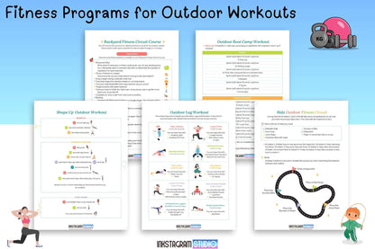 FREE Outdoor Fitness Planner: Your Ultimate Guide to Active Living Fitness programsInkstagram studioFREE Outdoor Fitness Planner: Your Ultimate Guide to Active LivingOutdoor Fitness Planner with workout guides for active living and exercise challenges.Fitness programs