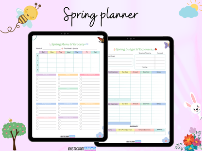 FREE Spring Planner: Refresh and Revitalize PlannersInkstagram studioFREE Spring Planner: Refresh and RevitalizeSpring Planner with colorful pages for goals, tasks, and budgeting.Planners