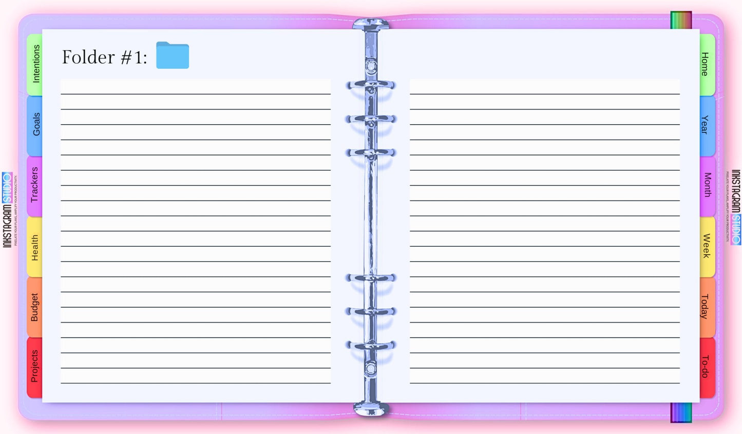 FREE Ultimate Essentials Digital Planner – Your All - in - One FREE Organizer for 2025! all in one PlannerInkstagram studioFREE Ultimate Essentials Digital Planner – Your All - in - One FREE Organizer for 2025!The Ultimate Essentials Digital Planner open on screen with organized tabs and lined pages.all in one Planner
