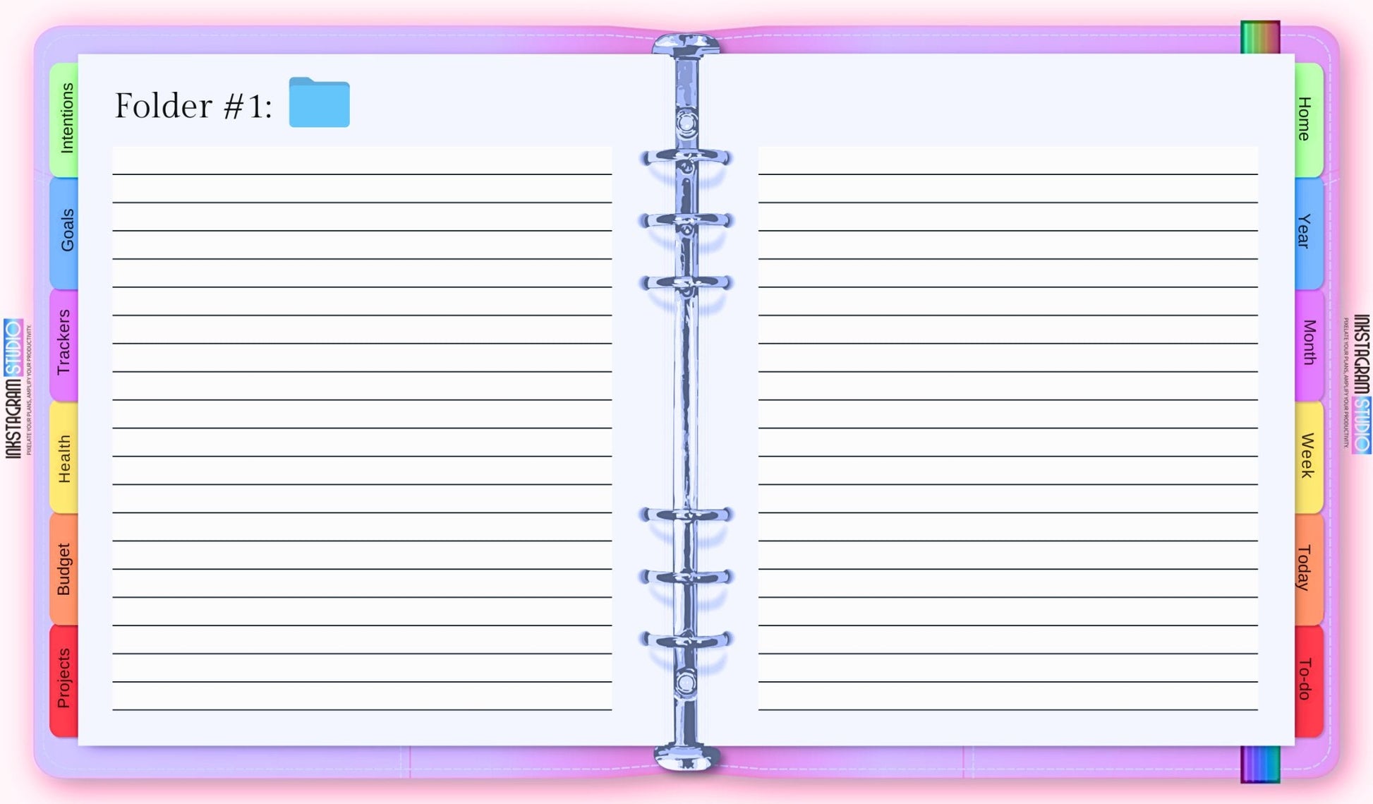 FREE Ultimate Essentials Digital Planner – Your All - in - One FREE Organizer for 2025! all in one PlannerInkstagram studioFREE Ultimate Essentials Digital Planner – Your All - in - One FREE Organizer for 2025!The Ultimate Essentials Digital Planner open on screen with organized tabs and lined pages.all in one Planner