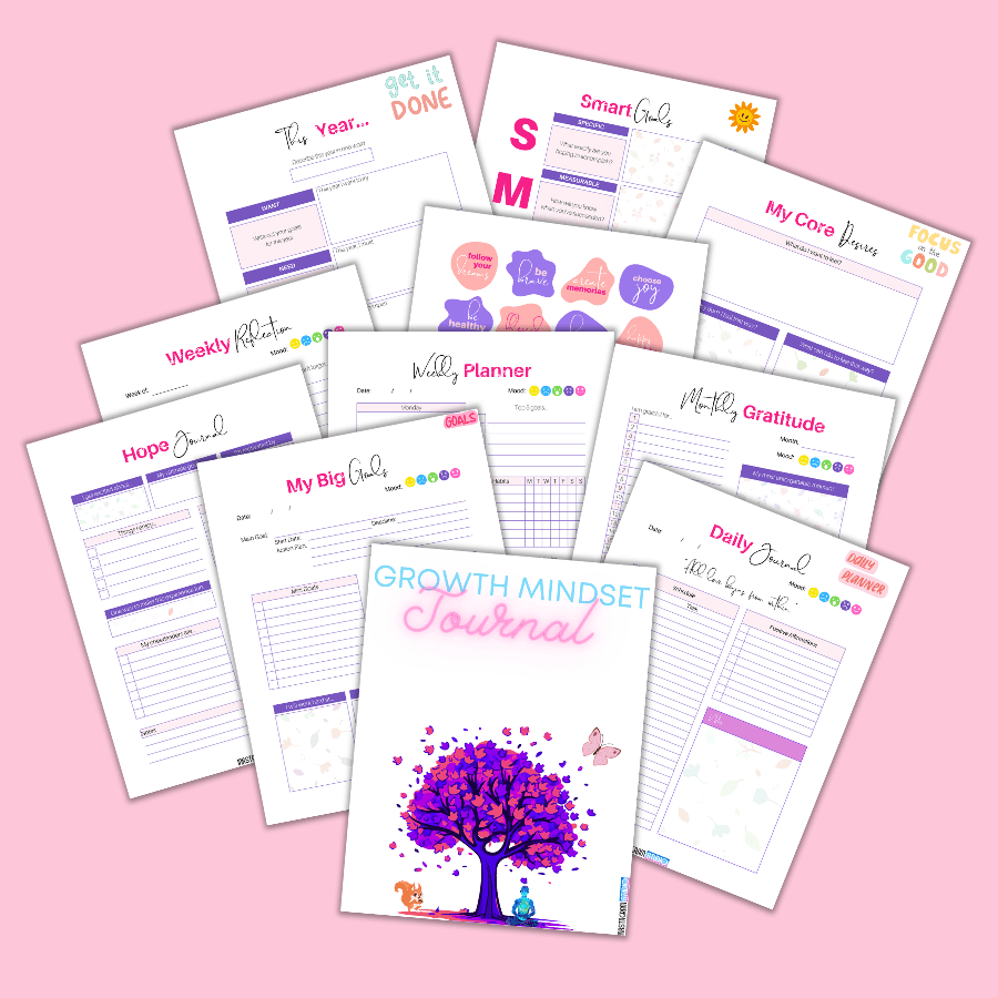 Growth Mindset Journal: Unlock Your Full Potential with Positive Thinking and Daily Reflection Kids plannerInkstagram studioGrowth Mindset Journal: Unlock Your Full Potential with Positive Thinking and Daily ReflectionGrowth Mindset Journal: Unlock Your Full Potential with Positive Thinking and Daily ReflectionKids planner