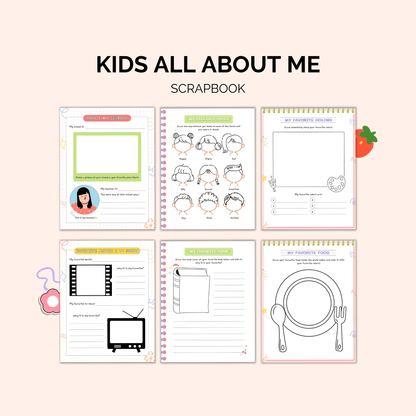 Kids "All About Me" Scrapbook: A Fun & Creative Memory Book for Kids Kids plannerInkstagram StudioKids "All About Me" Scrapbook: A Fun & Creative Memory Book for KidsKids "All About Me" Scrapbook: A Fun & Creative Memory Book for KidsKids planner