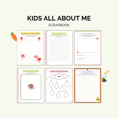 Kids "All About Me" Scrapbook: A Fun & Creative Memory Book for Kids Kids plannerInkstagram StudioKids "All About Me" Scrapbook: A Fun & Creative Memory Book for KidsKids "All About Me" Scrapbook: A Fun & Creative Memory Book for KidsKids planner