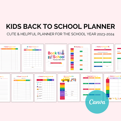 Kids Back to School Planner: Empower Your School Year Kids plannerInkstagram StudioKids Back to School Planner: Empower Your School YearKids Back to School Planner: Empower Your School YearKids planner