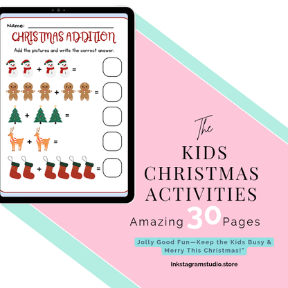 Kids Christmas Activities: Crafts, Games & Holiday Joy Kids plannerInkstagram StudioKids Christmas Activities: Crafts, Games & Holiday JoyKids Christmas Activities: Crafts, Games & Holiday JoyKids planner