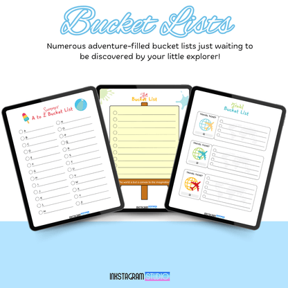 Kids Digital Planner | Boys & Girls Versions | Fun, Organized & Engaging Kids plannerInkstagram studioKids Digital Planner | Boys & Girls Versions | Fun, Organized & EngagingKids digital planner featuring engaging bucket lists for boys and girls.Kids planner