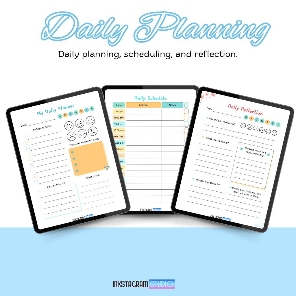 Kids Digital Planner | Boys & Girls Versions | Fun, Organized & Engaging Kids plannerInkstagram studioKids Digital Planner | Boys & Girls Versions | Fun, Organized & EngagingKids digital planner with daily scheduling, engaging activities, and reflection pages for boys and girls.Kids planner