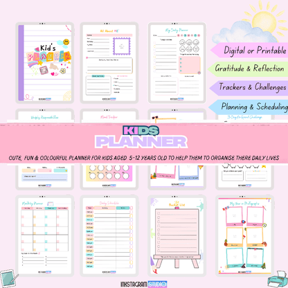 Kids Digital Planner | Boys & Girls Versions | Fun, Organized & Engaging Kids plannerInkstagram studioKids Digital Planner | Boys & Girls Versions | Fun, Organized & EngagingKids digital planner for organizing daily activities, featuring fun and engaging designs for boys and girls.Kids planner