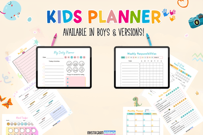 Kids Digital Planner | Boys & Girls Versions | Fun, Organized & Engaging Kids plannerInkstagram studioKids Digital Planner | Boys & Girls Versions | Fun, Organized & EngagingKids digital planner for boys and girls, fun and engaging organization tool.Kids planner