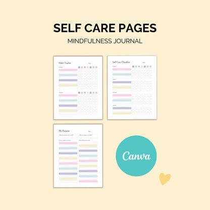 Mindfulness Journal Printable | Self-Care & Reflection Pages