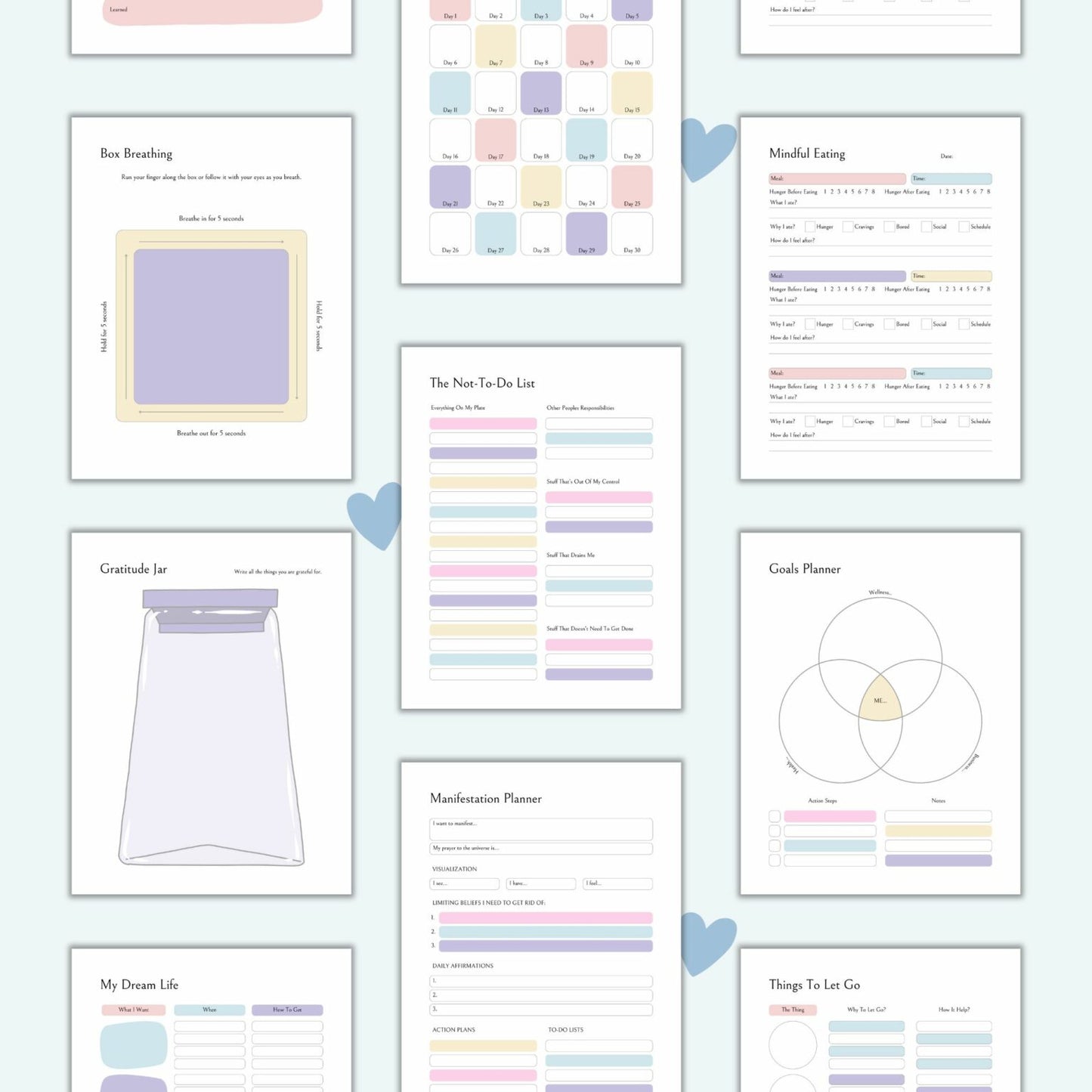 Mindfulness Journal Printable | Self-Care & Reflection Pages