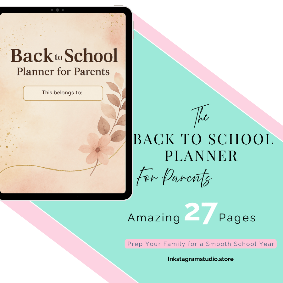 Parents Back to School Planner: Simplify Your Family's Routine Educational plannerInkstagram studioParents Back to School Planner: Simplify Your Family's RoutineParents Back to School Planner: Simplify Your Family's RoutineEducational planner