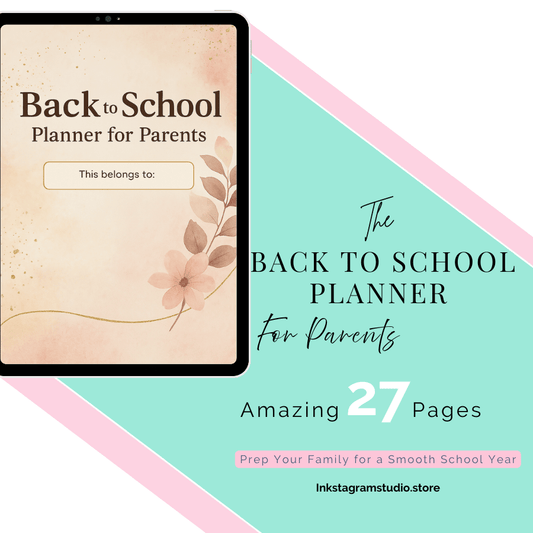 Parents Back to School Planner: Simplify Your Family's Routine Educational plannerInkstagram studioParents Back to School Planner: Simplify Your Family's RoutineParents Back to School Planner: Simplify Your Family's RoutineEducational planner