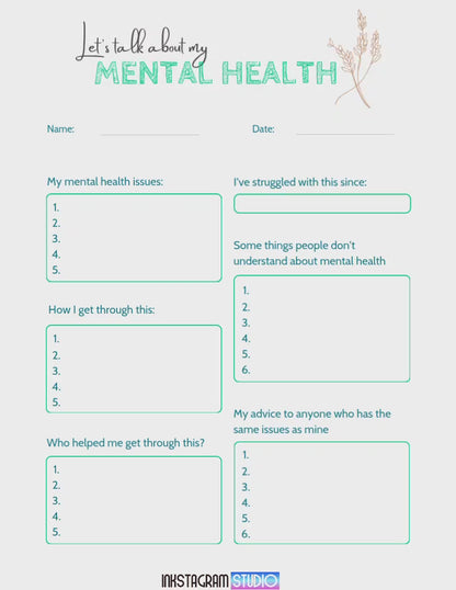 Mental Health Planner: Your Guide to Wellness