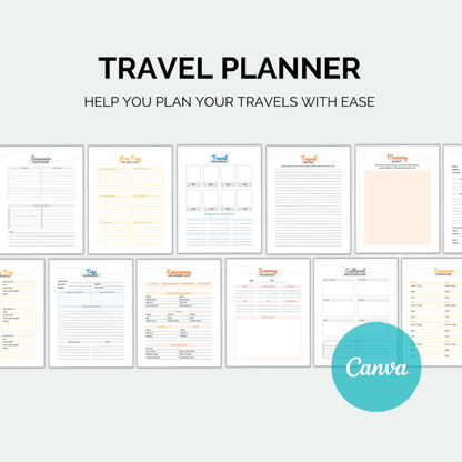 Travel Planner Printable | Itinerary, Packing & Budget