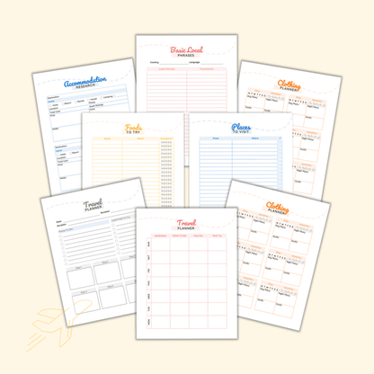 Travel Planner Printable | Itinerary, Packing & Budget