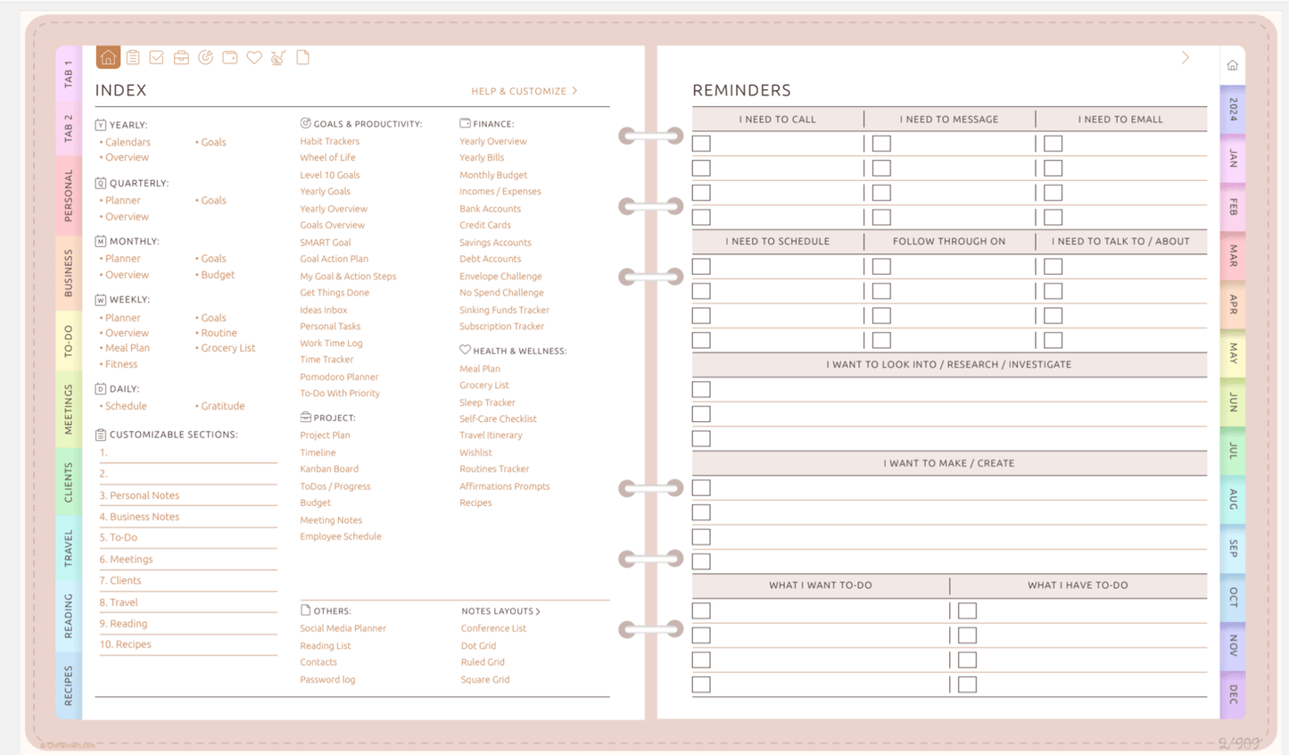 Ultimate All - In - One Digital Planner | Organize Tasks, Goals & Schedules all in one PlannerInkstagram studioUltimate All - In - One Digital Planner | Organize Tasks, Goals & SchedulesDigital planner with customizable sections for organizing tasks, goals, and schedules.all in one Planner