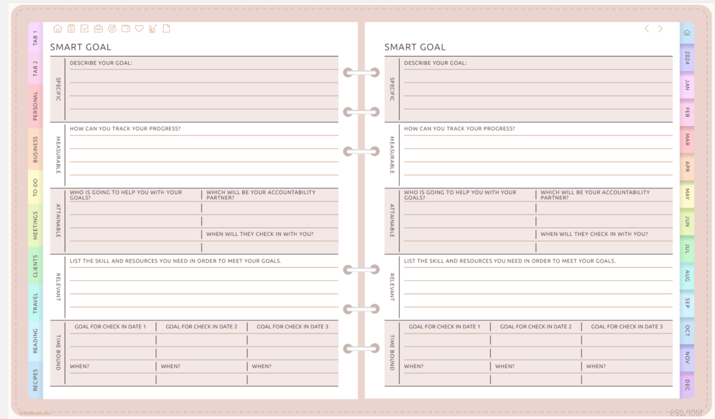Ultimate All - In - One Digital Planner | Organize Tasks, Goals & Schedules all in one PlannerInkstagram studioUltimate All - In - One Digital Planner | Organize Tasks, Goals & SchedulesUltimate All - In - One digital planner showcasing task organization and goal - setting layout.all in one Planner