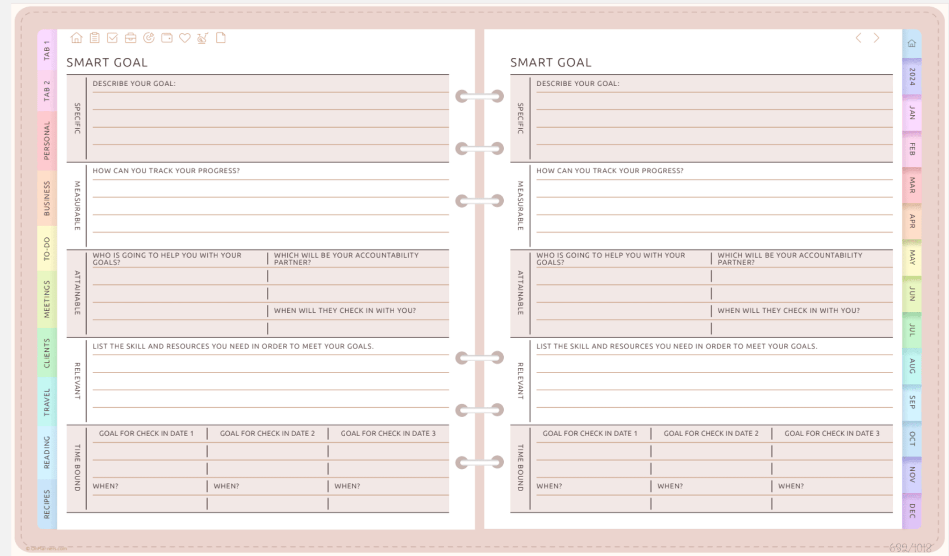 Ultimate All - In - One Digital Planner | Organize Tasks, Goals & Schedules all in one PlannerInkstagram studioUltimate All - In - One Digital Planner | Organize Tasks, Goals & SchedulesUltimate All - In - One digital planner showcasing task organization and goal - setting layout.all in one Planner