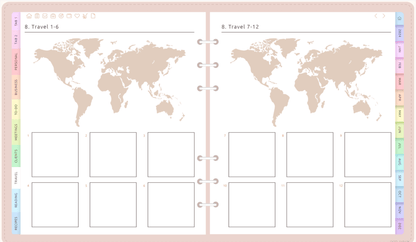 Ultimate All - In - One Digital Planner | Organize Tasks, Goals & Schedules all in one PlannerInkstagram studioUltimate All - In - One Digital Planner | Organize Tasks, Goals & SchedulesUltimate All - In - One digital planner with world map and scheduling layout.all in one Planner