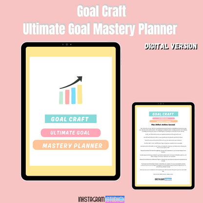 Ultimate Goal Mastery Planner: Your Step - by - Step Guide to Annual Success Goal setting Physical plannerInkstagram studioUltimate Goal Mastery Planner: Your Step - by - Step Guide to Annual SuccessUltimate Goal Mastery Planner: Your Step - by - Step Guide to Annual SuccessGoal setting Physical planner